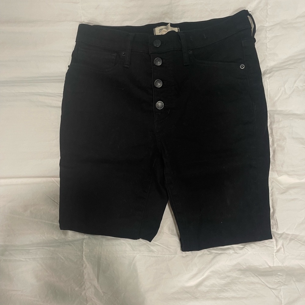 Black Mid Rise Madewell Jeans